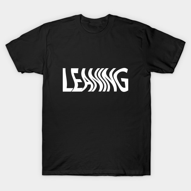 Leaning artistic design T-Shirt by DinaShalash